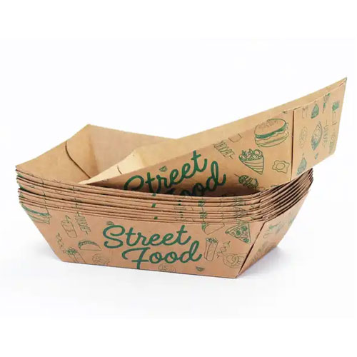 Disposable paper food packaging