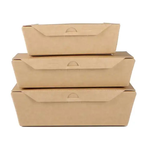 Disposable paper food packaging