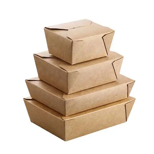 Disposable paper food packaging